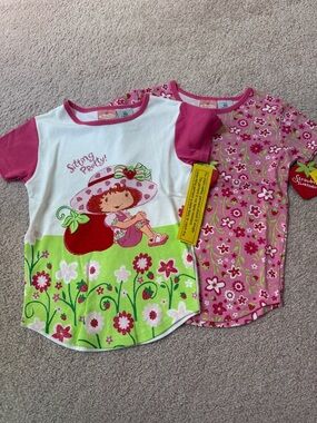 Vintage Strawberry Shortcake Graphic Tee Set